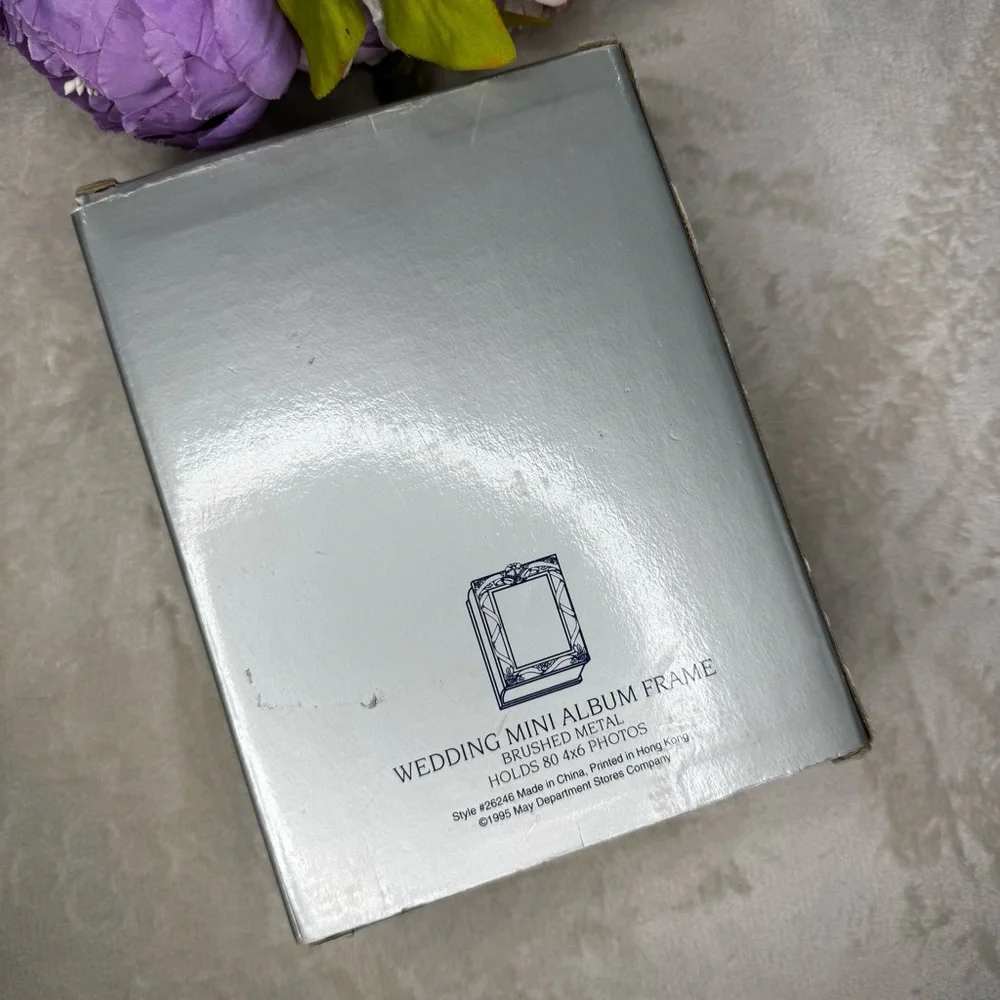 NEW Vintage Silver Wedding Picture Frame and Photo Album
